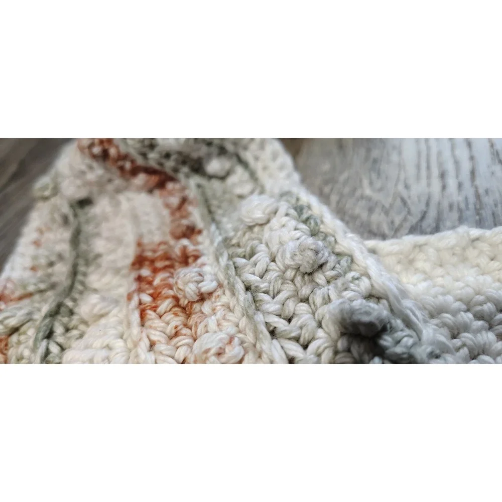 Handmade Crochet Headband Cotton Boho Hippie‎ Nature Solid